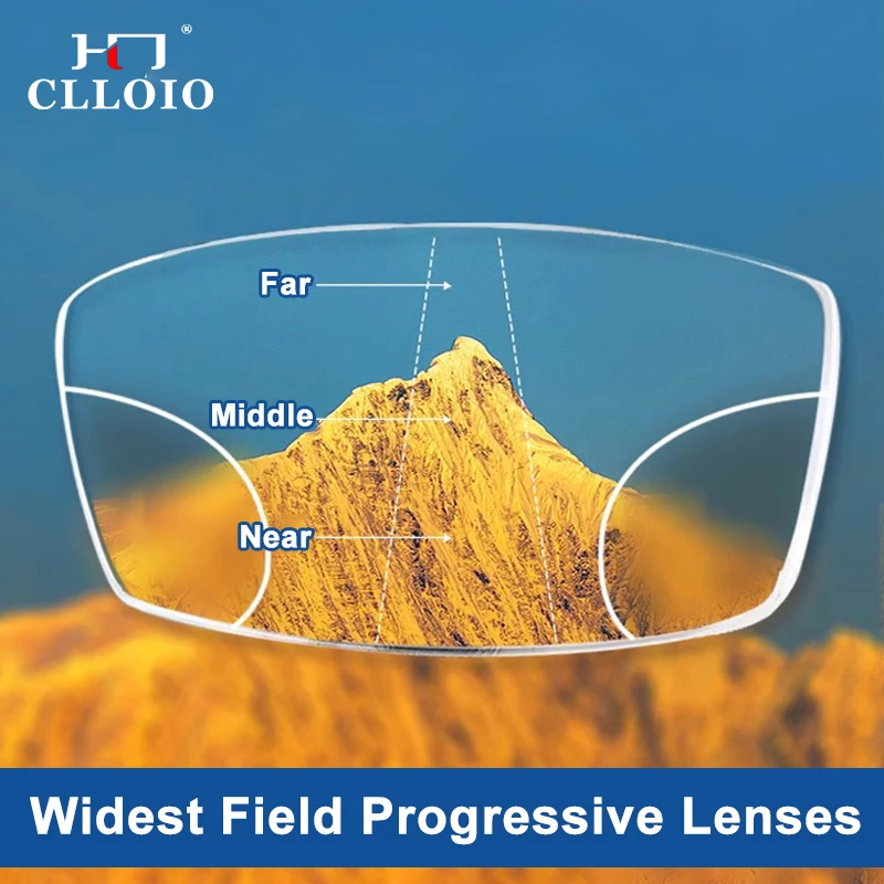 CLLOIO Free Form Wide-field Progressive Lens 1.56/1.61/1.67/1.74 Customized Multifocal Anti Blue Ray Photochromic Optical Lenses 
CLLOIO Free Form Wide-field Progressive Lens 1.56/1.61/1.67/1.74 Customized Multifocal Anti Blue Ray Photochromic Optical Lenses