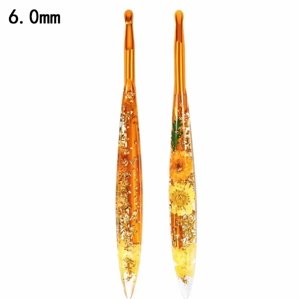 Floral Resin Grips Crochet Hook 2.0-6.0mm Non-Slip Weave Needle Knitting Tools Yarn Knitting Knitting Needle Sweater Making
Floral Resin Grips Crochet Hook 2.0-6.0mm Non-Slip Weave Needle Knitting Tools Yarn Knitting Knitting Needle Sweater Making