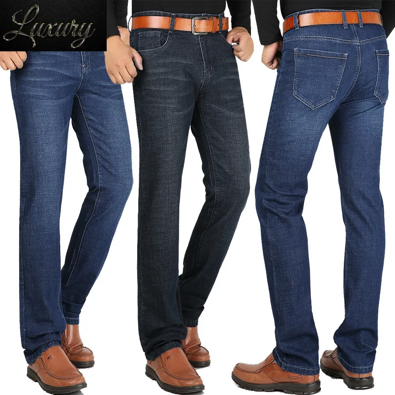 Men's Jean Straight Leg High Waist Classic Vintage Pant Denim Fabric Blue Business Style Trouser Autumn Stretch Casual Male
Men's Jean Straight Leg High Waist Classic Vintage Pant Denim Fabric Blue Business Style Trouser Autumn Stretch Casual Male