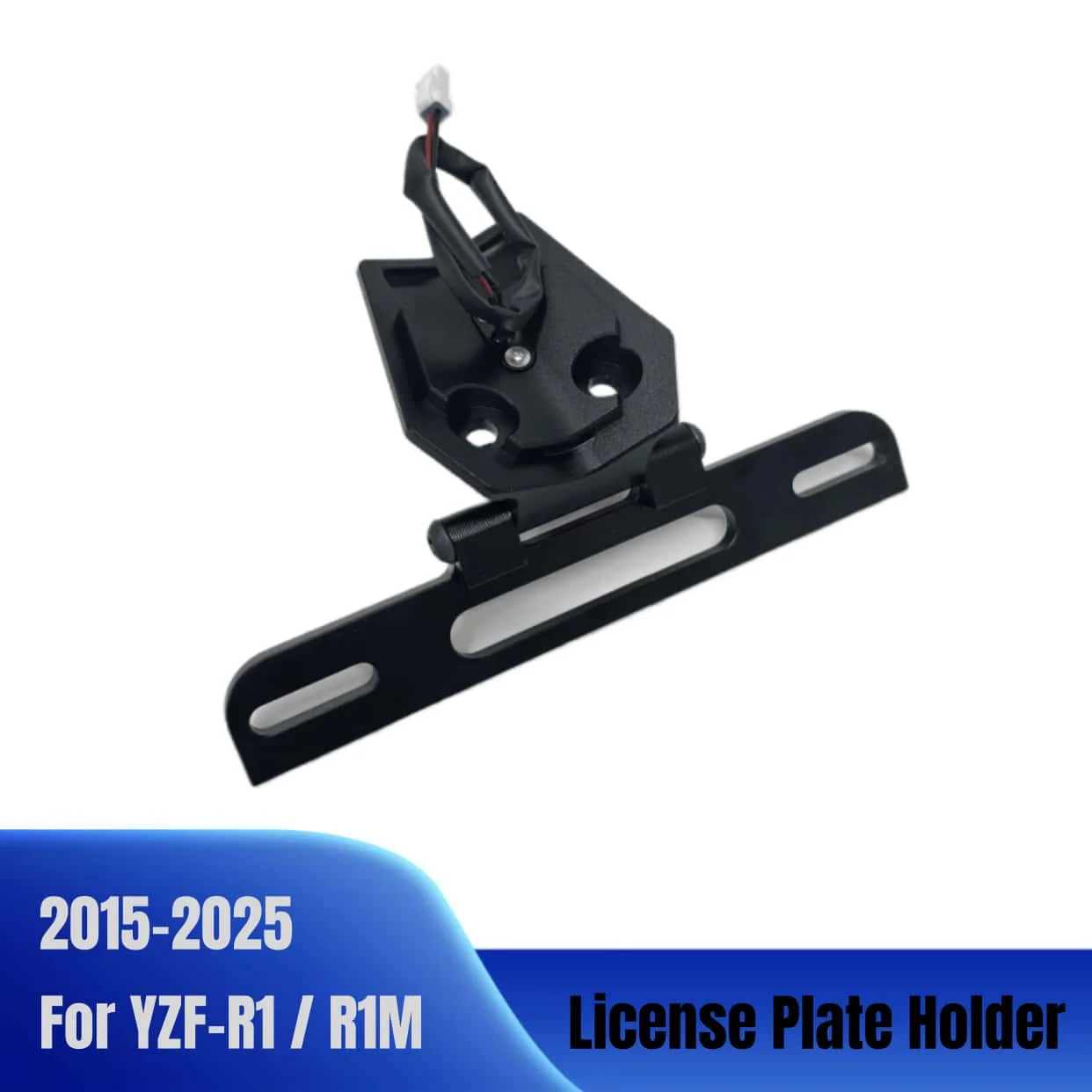 For YAMAHA YZF-R1 / R1M 2015-2025 Motorcycle License Plate Holder LED Light Tail Short tail license plate holder accessories