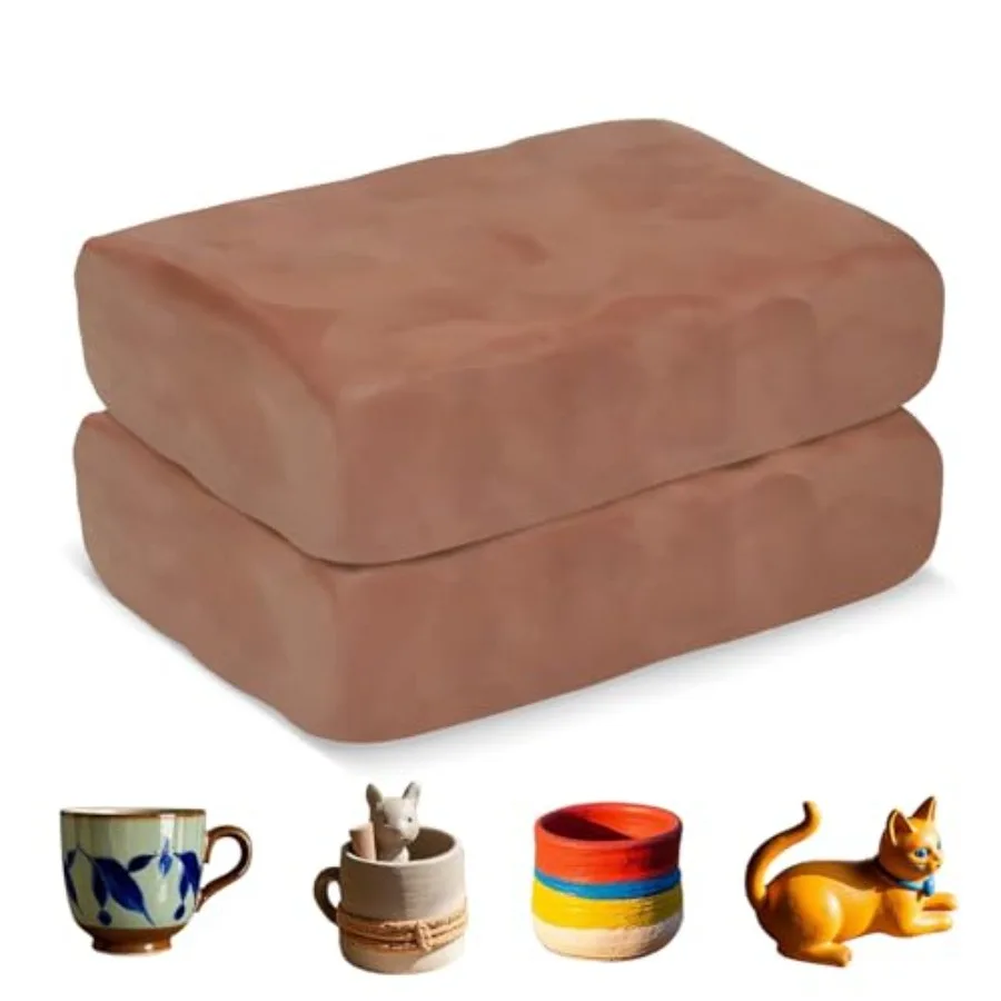 Premium Air Dry Clay-2.2 lbs Natural Pottery Clay for Wheel Throwing, Hand Building, Sculpting Molding No Baking Required, Self
Premium Air Dry Clay-2.2 lbs Natural Pottery Clay for Wheel Throwing, Hand Building, Sculpting Molding No Baking Required, Self