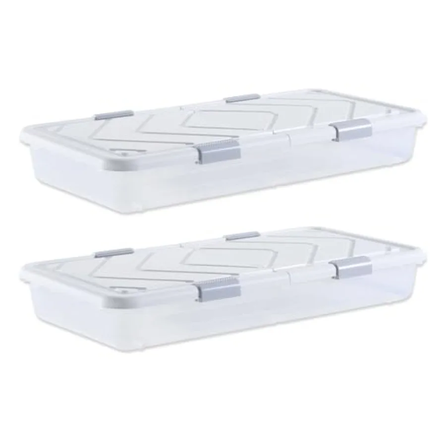 Under Bed Storage with Wheels, 39.8 x 20.1 x 5.9 inch Underbed Containers, Underbed Shoes Organizer with Lid and Gray Latch, Ro
Under Bed Storage with Wheels, 39.8 x 20.1 x 5.9 inch Underbed Containers, Underbed Shoes Organizer with Lid and Gray Latch, Ro