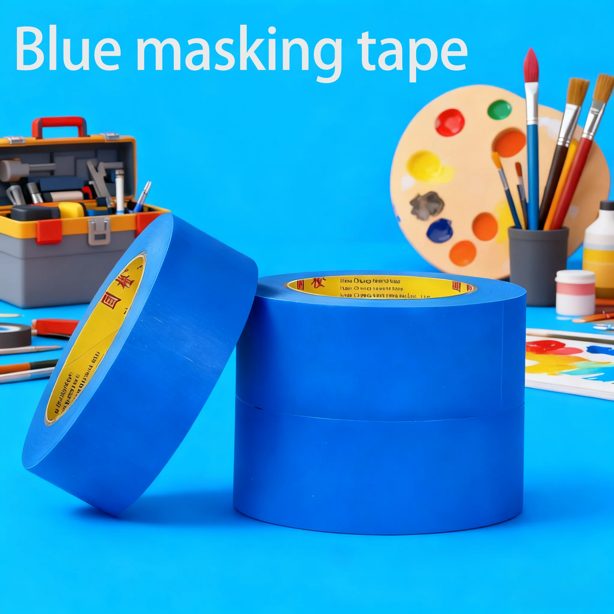 Blue masking tape for painting and decoration, colorful 3D printing, office use, residue-free, ideal for seam finishing
Blue masking tape for painting and decoration, colorful 3D printing, office use, residue-free, ideal for seam finishing