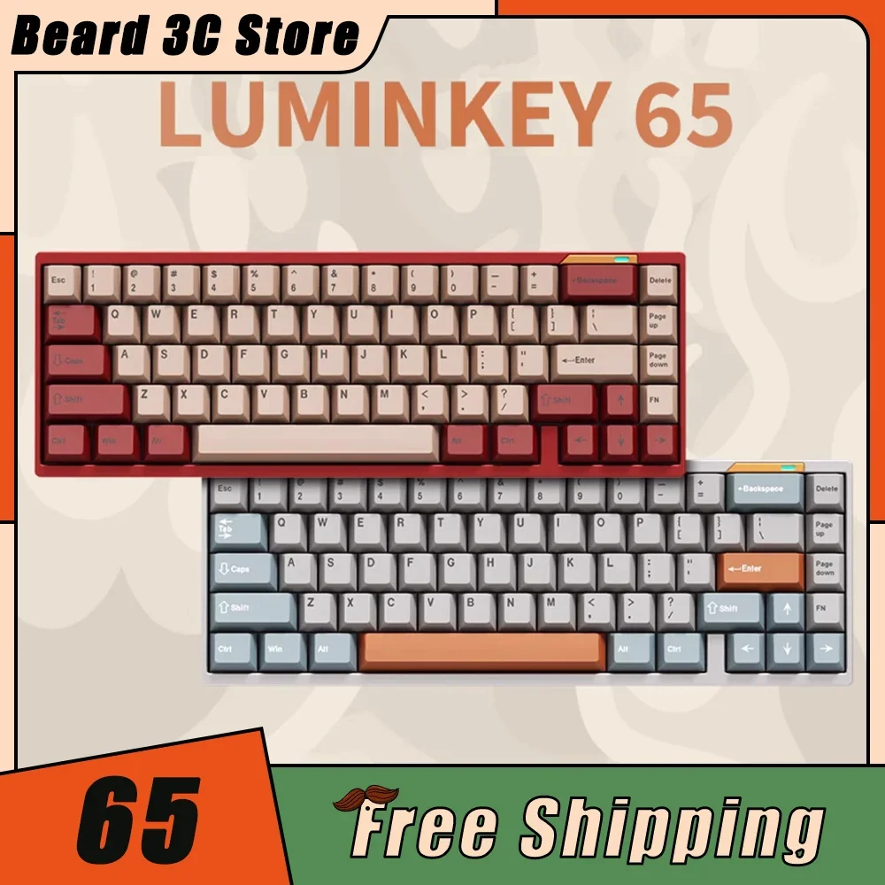 LUMINKEY65 Механическая клавиатура из алюминиевого сплава с низкой задержкой, три режима, индивидуальная беспроводная игровая клавиатура, горячая замена, подарки для ПК, геймеров
LUMINKEY65 Механическая клавиатура из алюминиевого сплава с низкой задержкой, три режима, индивидуальная беспроводная игровая клавиатура, горячая замена, подарки для ПК, геймеров