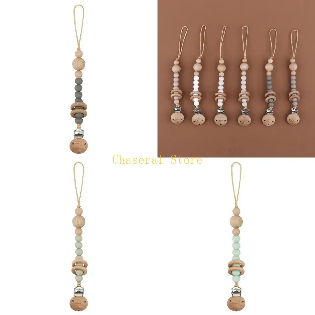 E7CE Infant Silicone Bead Pacifier Clip Rattle Toy Anti-Drop Clip Baby Bib Clip Chain Soother Toy Holder Pacifier Accessories
E7CE Infant Silicone Bead Pacifier Clip Rattle Toy Anti-Drop Clip Baby Bib Clip Chain Soother Toy Holder Pacifier Accessories