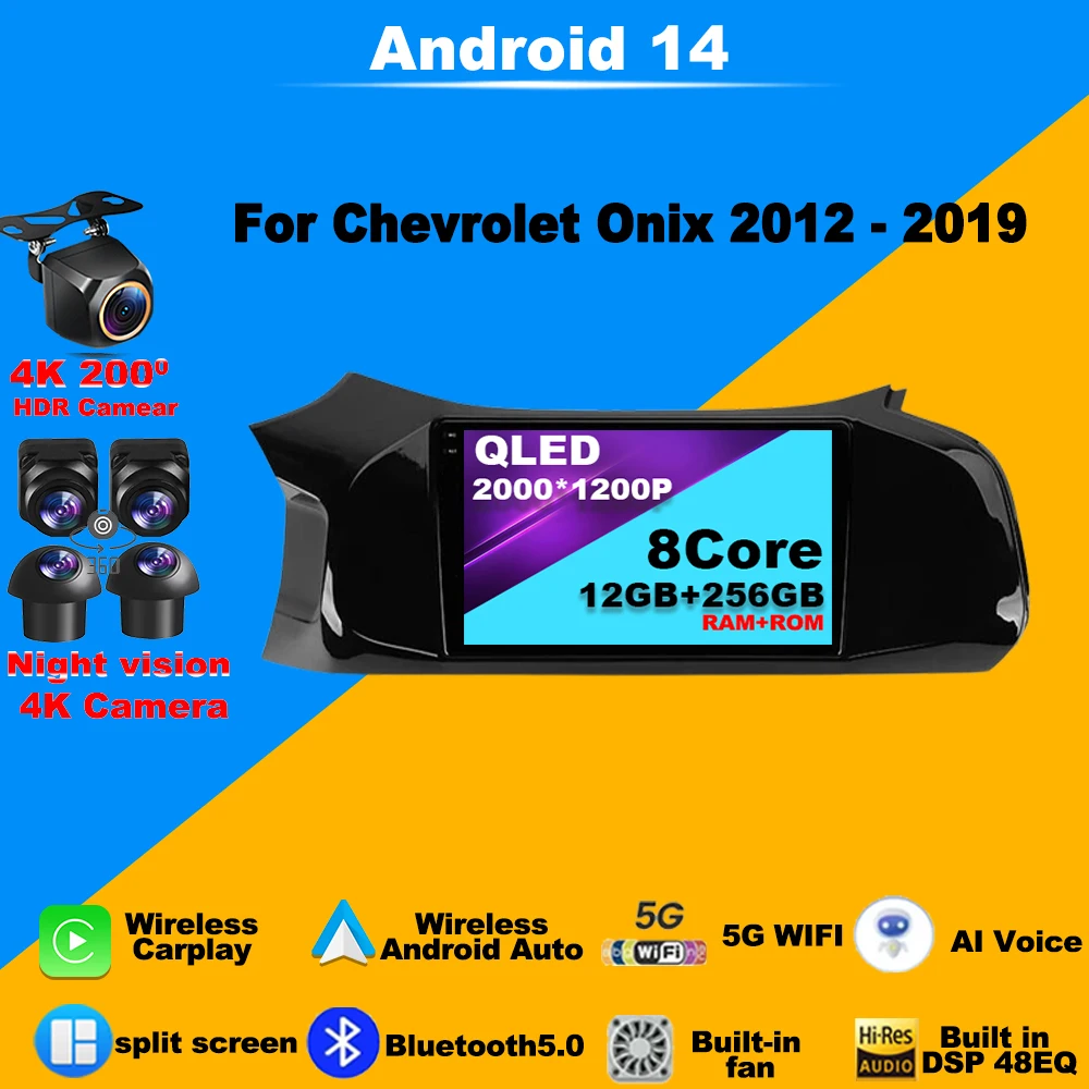 Android 14 Car Radio For Chevrolet Onix 2012 - 2019 WIFI GPS CarPlay Multimedia Player no 2din Navigation WIFI Autoradio 4G DSP
Android 14 Car Radio For Chevrolet Onix 2012 - 2019 WIFI GPS CarPlay Multimedia Player no 2din Navigation WIFI Autoradio 4G DSP