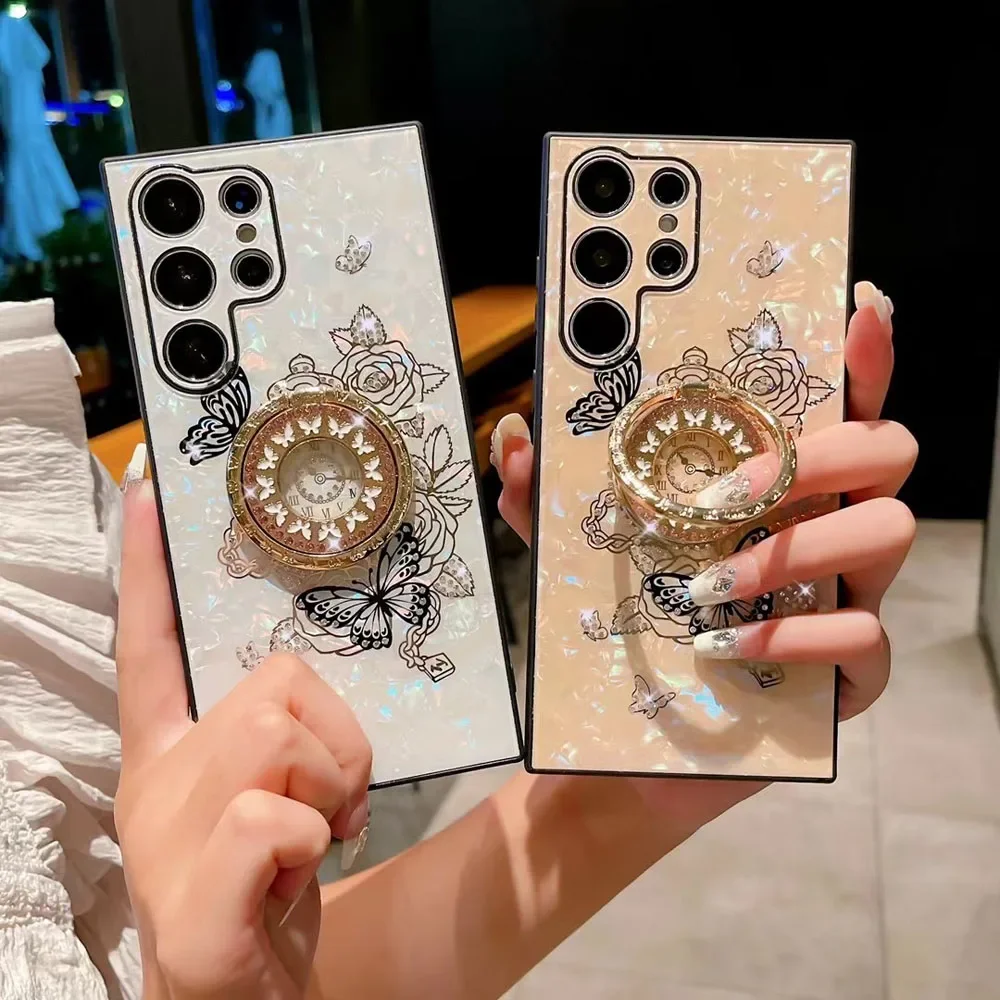 Luxury Butterfly Ring Stand Holder Phone Case For Samsung Galaxy S24 S24Plus S24Ultra S23 Plus S22 Ultra Shockproof Cover Fundas
Luxury Butterfly Ring Stand Holder Phone Case For Samsung Galaxy S24 S24Plus S24Ultra S23 Plus S22 Ultra Shockproof Cover Fundas