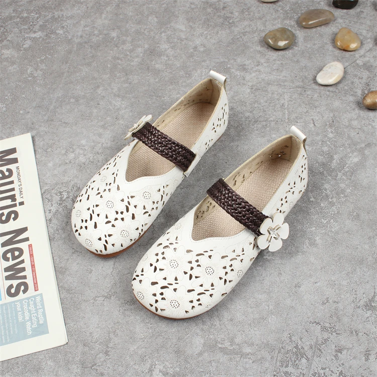 Summer New Comfortable Casual Flat Bottom Sandals Women's Low Cut Hollow out Slip-On Shoes Soft Bottom Flower Patterned Sandals
Summer New Comfortable Casual Flat Bottom Sandals Women's Low Cut Hollow out Slip-On Shoes Soft Bottom Flower Patterned Sandals