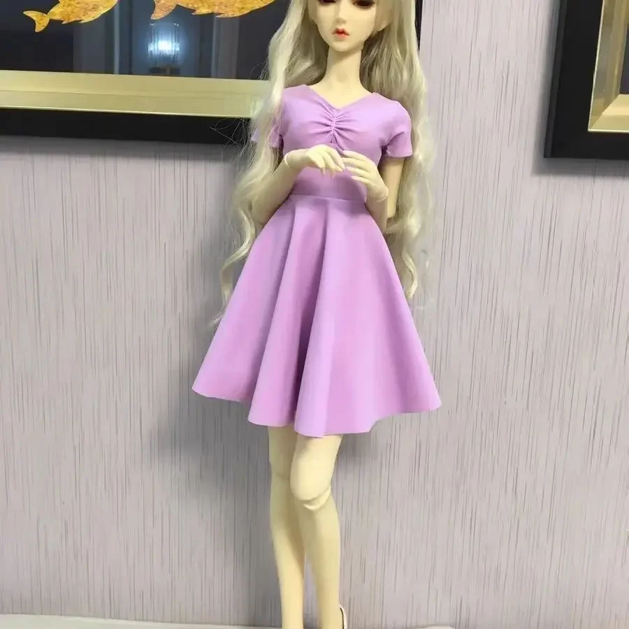 New 60cm Doll's Clothes for 1/3 Bjd Doll Light Purple Dress Doll Accessories Diy Girl Toys Dress Up Birthday Gift, No Doll
New 60cm Doll's Clothes for 1/3 Bjd Doll Light Purple Dress Doll Accessories Diy Girl Toys Dress Up Birthday Gift, No Doll