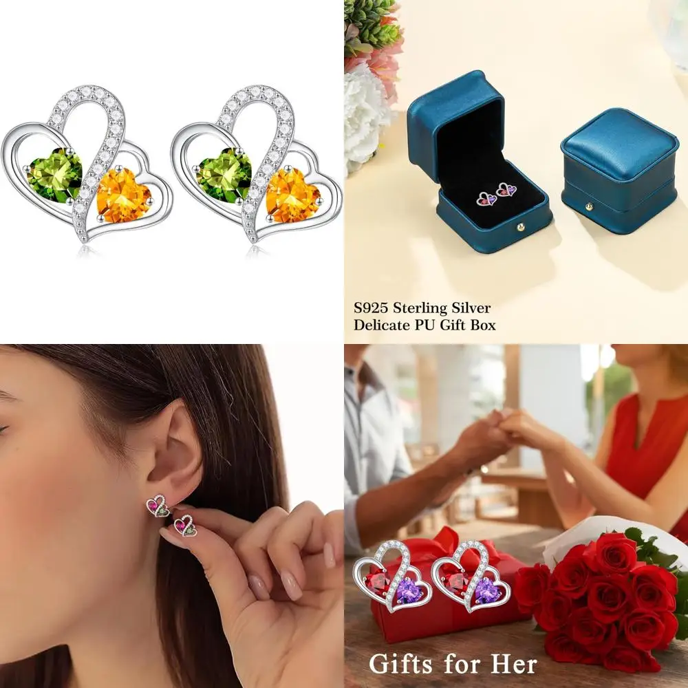 Серьги из стерлингового серебра с двойным сердцем и камнем — идеи подарков на годовщину и день рождения для женщин
Серьги из стерлингового серебра с двойным сердцем и камнем — идеи подарков на годовщину и день рождения для женщин