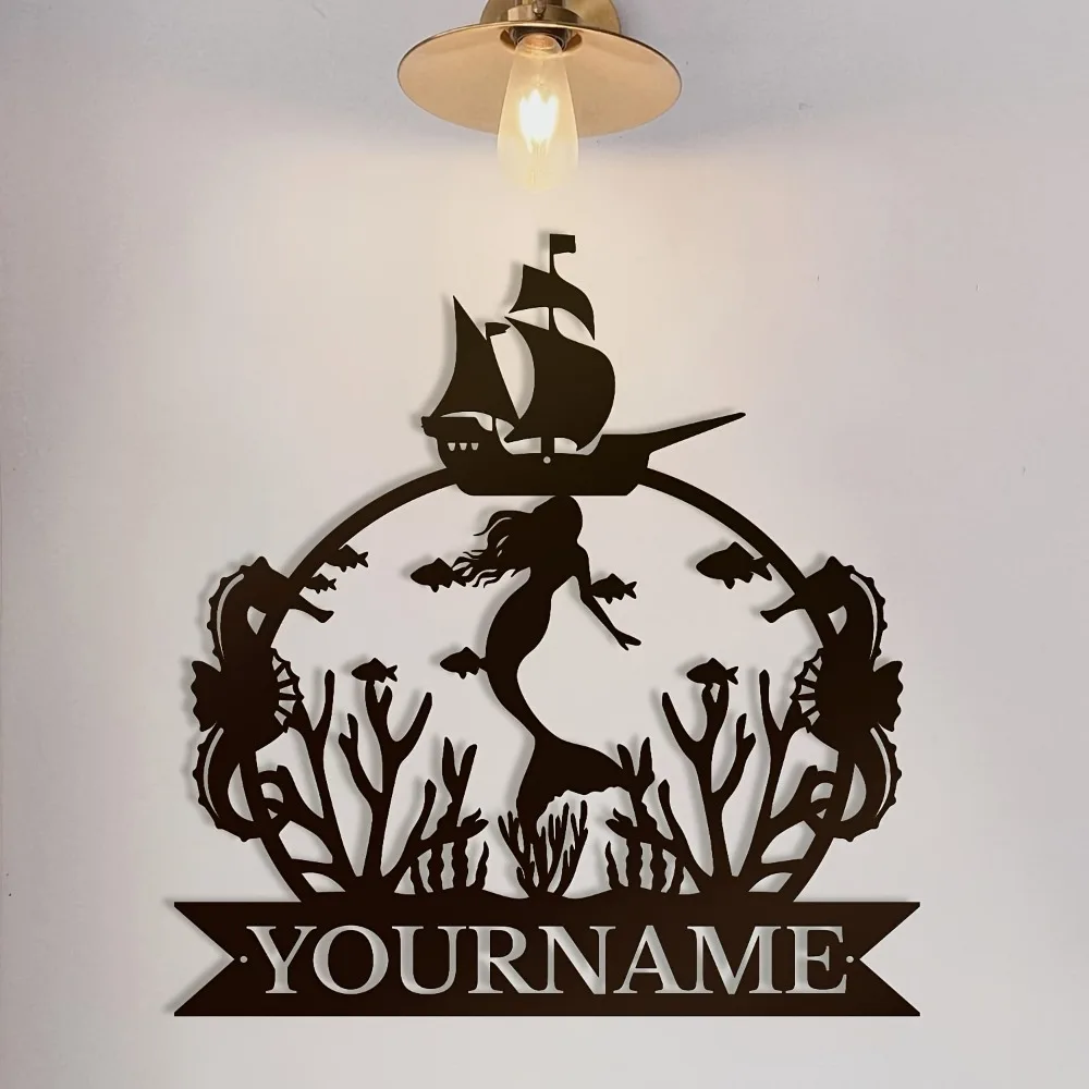 Custom Enchanting Mermaid Name Wall Art Personalized Black Iron Decor for Indoor and Outdoor Spaces Ideal Bedroom Accent
Custom Enchanting Mermaid Name Wall Art Personalized Black Iron Decor for Indoor and Outdoor Spaces Ideal Bedroom Accent