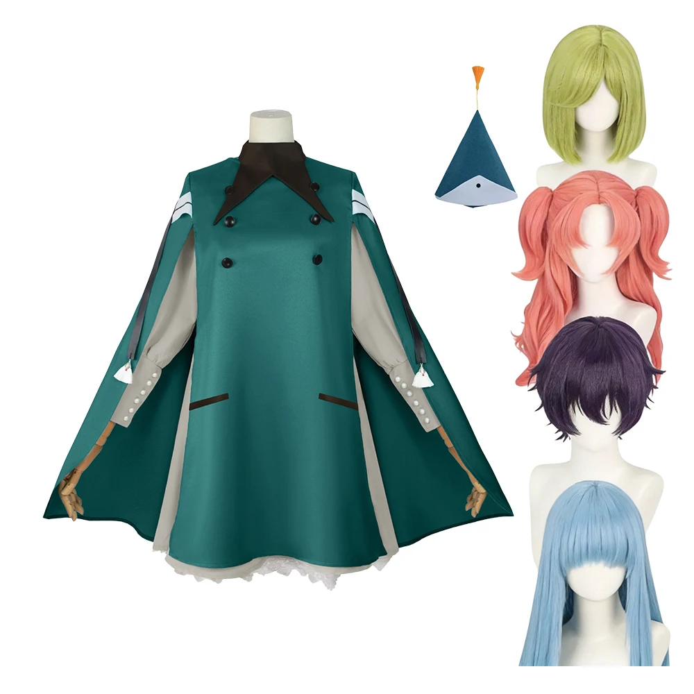 Witch Hat Atelier Cosplay Costume Girls Wizard Uniform Halloween Green Witch Robe Role Play Outfit Full Set
Witch Hat Atelier Cosplay Costume Girls Wizard Uniform Halloween Green Witch Robe Role Play Outfit Full Set