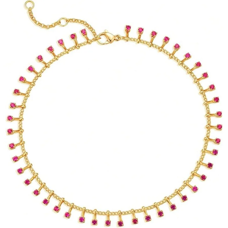 Gold Plated Tiny Bead Anklet With Colorful Tassel For Summer
Gold Plated Tiny Bead Anklet With Colorful Tassel For Summer