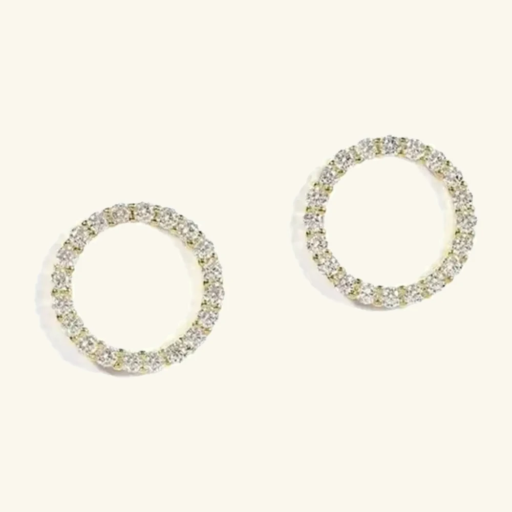 Minimalist Delicate Small Round Crystal Stud Earrings for Women Gold Color Korean Party Summer Fashion Jewelry 
Minimalist Delicate Small Round Crystal Stud Earrings for Women Gold Color Korean Party Summer Fashion Jewelry