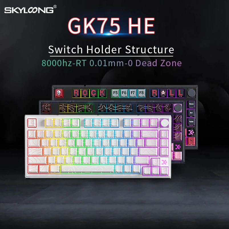 SKYLOONG GK75 HE Gaming keyboard Mag switch RT0.01mm Rapid Trigger USB Wired Keyboard 8KHz Polling Rate PBT Keycap Hall effect
SKYLOONG GK75 HE Gaming keyboard Mag switch RT0.01mm Rapid Trigger USB Wired Keyboard 8KHz Polling Rate PBT Keycap Hall effect
