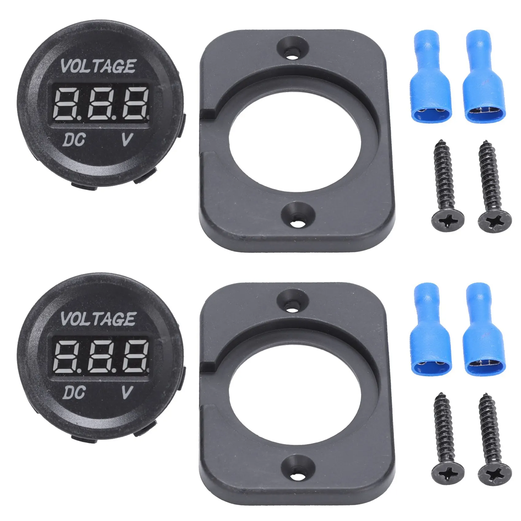 Practical 2X 12V-24V Waterproof Car Motorcycle LED Digital Display Voltmeter Voltage Meter Black
Practical 2X 12V-24V Waterproof Car Motorcycle LED Digital Display Voltmeter Voltage Meter Black
