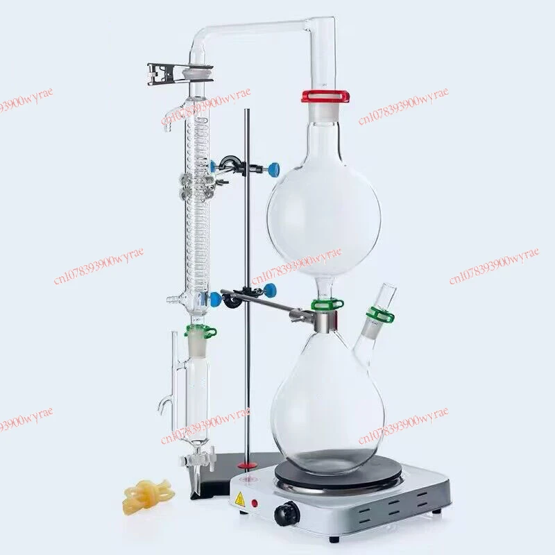 500/1000/2000ml essential oil extraction and separation device, distillation equipment, water distillation machine
500/1000/2000ml essential oil extraction and separation device, distillation equipment, water distillation machine
