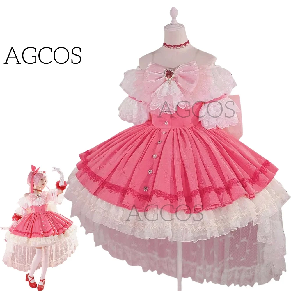 AGCOS Kaname Madoka Cosplay Anime Puella Magi Madoka Magica Cosplay Costume Woman Pink Dress Walpurgis Night Kaname Madoka Cos
AGCOS Kaname Madoka Cosplay Anime Puella Magi Madoka Magica Cosplay Costume Woman Pink Dress Walpurgis Night Kaname Madoka Cos
