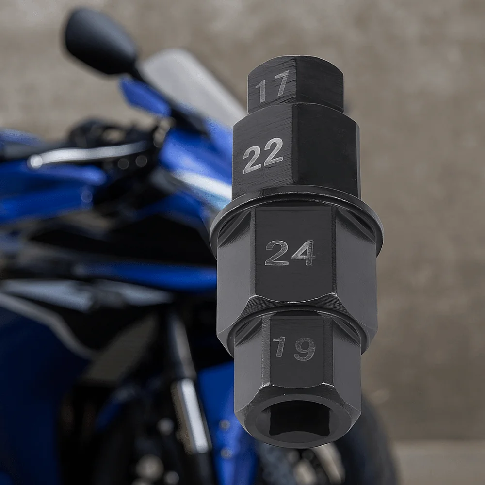 Инструмент шестигранной оси 17 мм для Honda/для Kawasaki/для Suzuki/для Yamaha/для Buell и некоторые для мотоциклов BMW.
Инструмент шестигранной оси 17 мм для Honda/для Kawasaki/для Suzuki/для Yamaha/для Buell и некоторые для мотоциклов BMW.