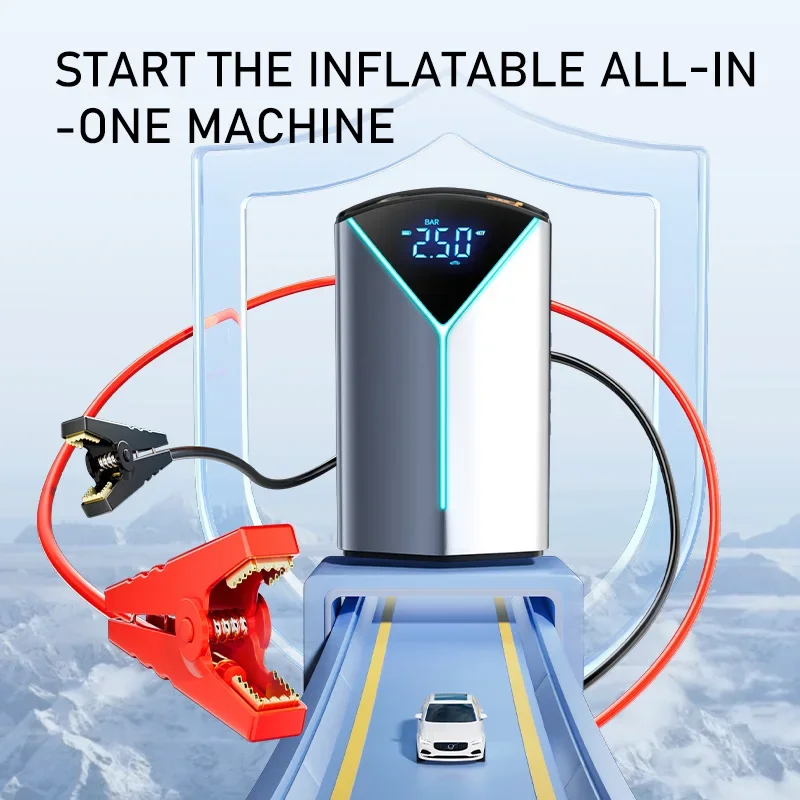 Многофункциональный автомобильный стартер с воздушным насосом и внешним аккумулятором-4-в-1 аварийный комплект для вашего автомобиля
Многофункциональный автомобильный стартер с воздушным насосом и внешним аккумулятором-4-в-1 аварийный комплект для вашего автомобиля