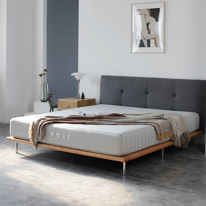 pure solid wood minimalist light luxury bedroom double wedding bed soft bag fabric bed
pure solid wood minimalist light luxury bedroom double wedding bed soft bag fabric bed