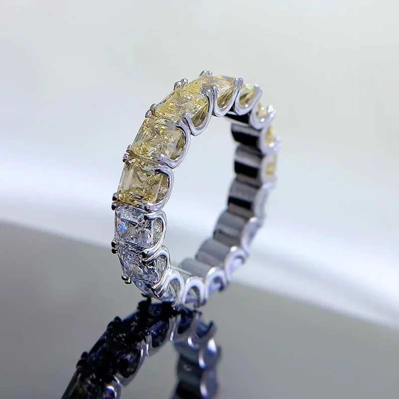 Luxury Silver 925 Fine Jewelry 4MM Asscher Cut Citrine High Carbon Diamond Wedding Engagement Rings for Women Wholesale
Luxury Silver 925 Fine Jewelry 4MM Asscher Cut Citrine High Carbon Diamond Wedding Engagement Rings for Women Wholesale