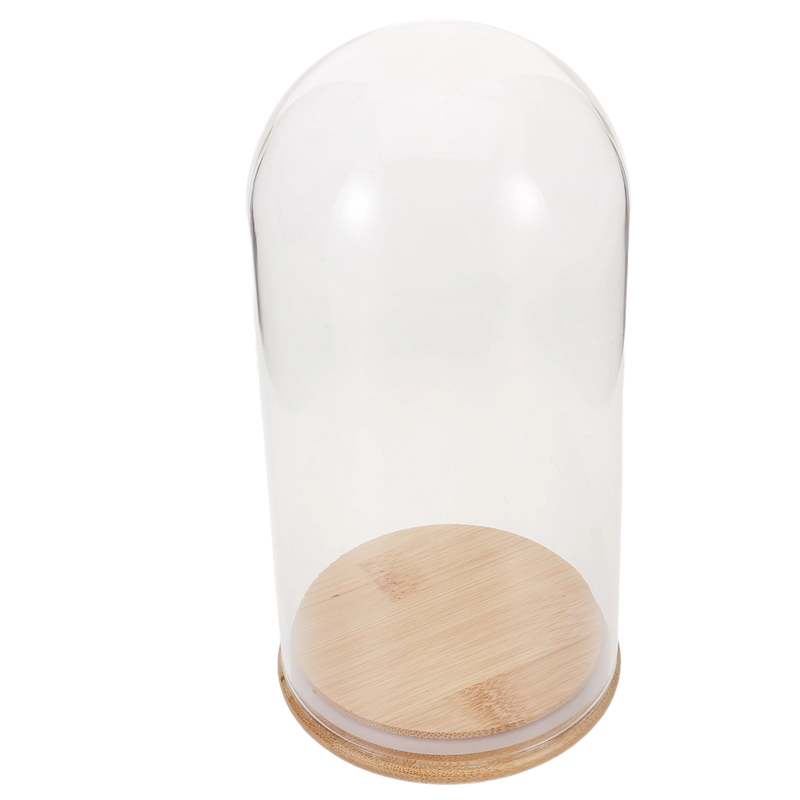 10x20cm Glass Dome Bamboo Lid Base Container Decor Display Transparent Glass Cover Dry Flower Ornaments Craft Terrarium Vase 
10x20cm Glass Dome Bamboo Lid Base Container Decor Display Transparent Glass Cover Dry Flower Ornaments Craft Terrarium Vase