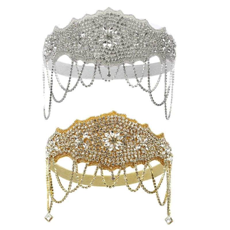 DXAE Sparkling Rhinestones Headband For Women Elegant Party Wedding Dance Cosplay Accessory Elastic Comfortable Hairband
DXAE Sparkling Rhinestones Headband For Women Elegant Party Wedding Dance Cosplay Accessory Elastic Comfortable Hairband