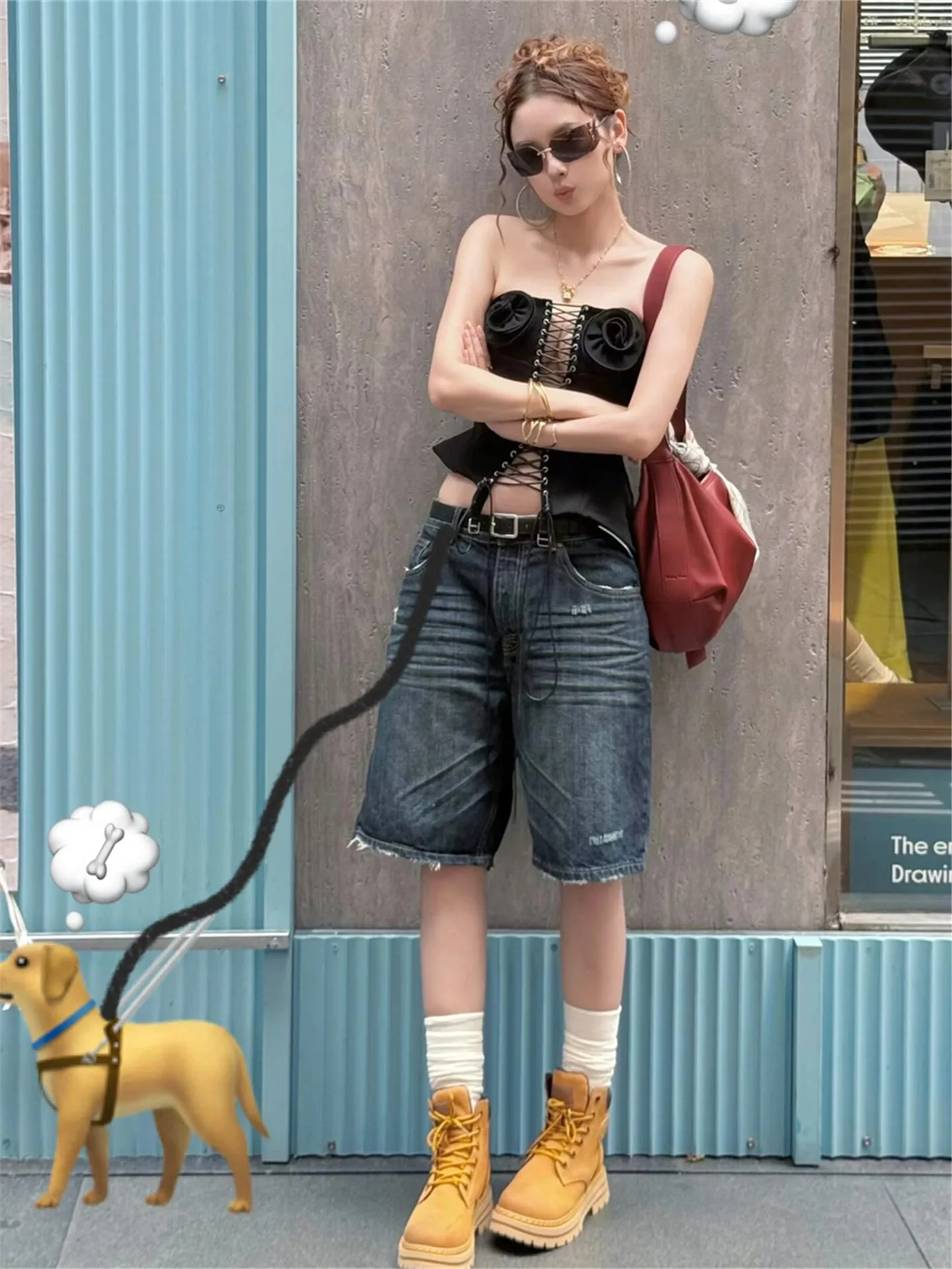 American Retro Street Style Color Block Straight Leg Jeans Women Summer Loose Slimming Frayed Must Have mid Waist Pants
American Retro Street Style Color Block Straight Leg Jeans Women Summer Loose Slimming Frayed Must Have mid Waist Pants