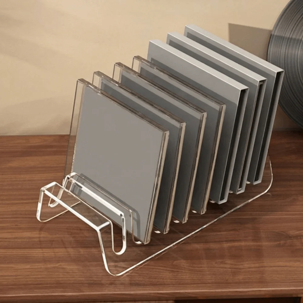 Multi-Slot Design CD Display Shelf 6/8 Grids Universal Acrylic Phone Stand Transparent Sturdy Desktop Organizer Dormitory
Multi-Slot Design CD Display Shelf 6/8 Grids Universal Acrylic Phone Stand Transparent Sturdy Desktop Organizer Dormitory