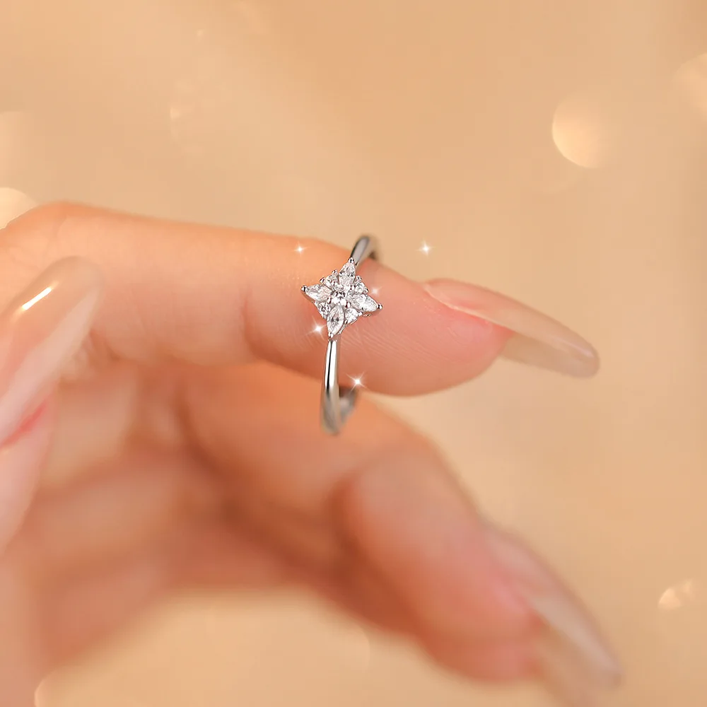 S925 Silver Four Star Ring, Women's Trendy and Versatile Star Adjustable Ring, Wedding Jewelry
S925 Silver Four Star Ring, Women's Trendy and Versatile Star Adjustable Ring, Wedding Jewelry