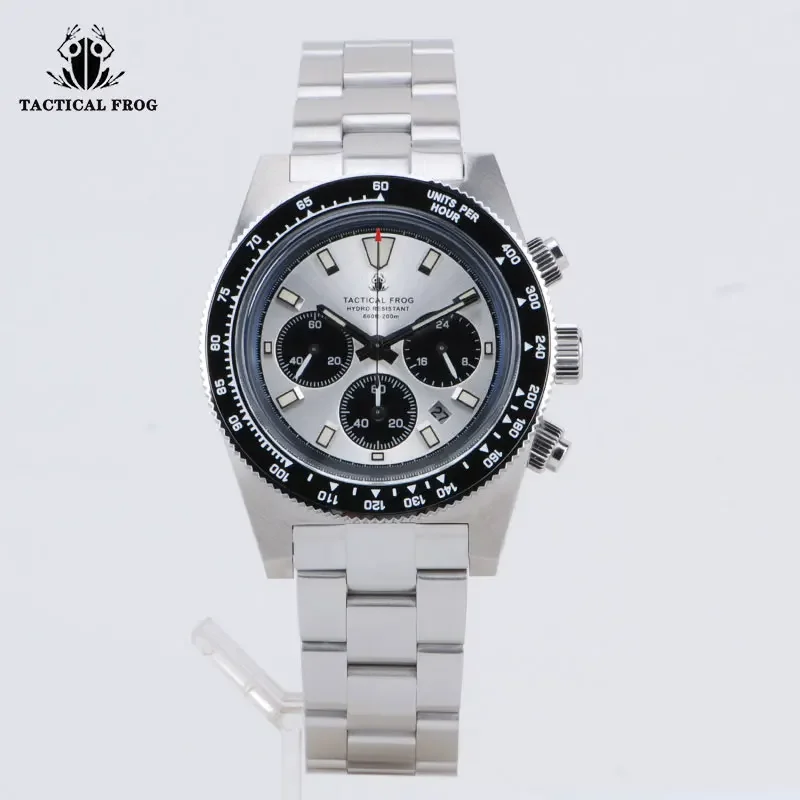 Tactical Frog Men's Business Diving Watch VS75B Quartz Chronograph 316L Steel Sapphire 200M Waterproof C3 Luminous Mens Watch
Tactical Frog Men's Business Diving Watch VS75B Quartz Chronograph 316L Steel Sapphire 200M Waterproof C3 Luminous Mens Watch