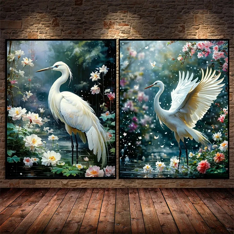5D DIY Diamond Painting Crane flowers Cross Stitch Kits Chinese Style Diamond Embroidery Full Rhinestones Wall Art Home Decor
5D DIY Diamond Painting Crane flowers Cross Stitch Kits Chinese Style Diamond Embroidery Full Rhinestones Wall Art Home Decor