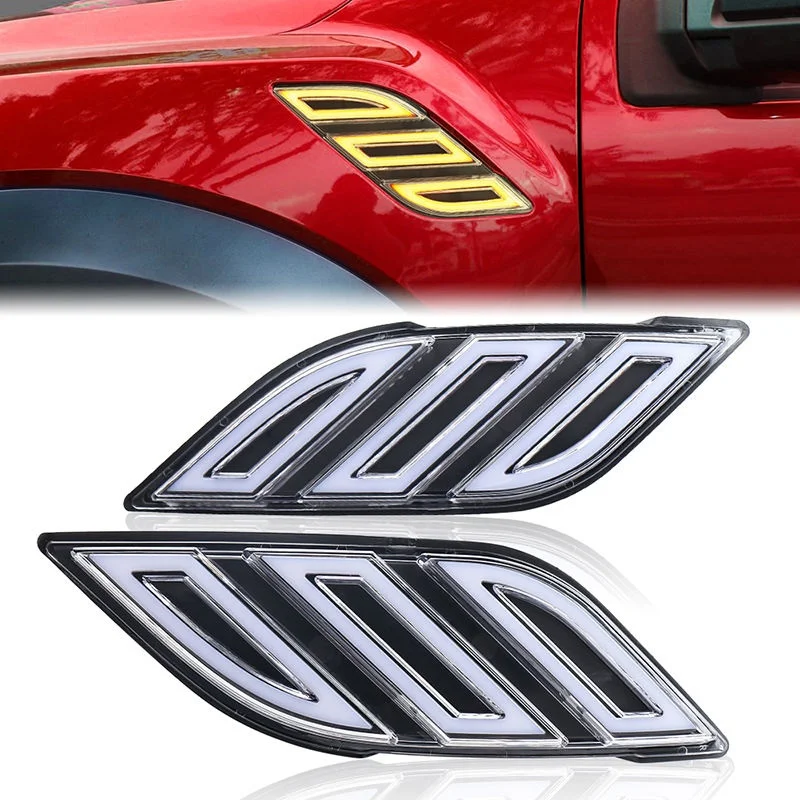 2Pcs LED Daytime Running Light LED Fender Grill Side Light Turn Signal Side Marker Lamp For Ford F150 F-150 Raptor 2017-2019
2Pcs LED Daytime Running Light LED Fender Grill Side Light Turn Signal Side Marker Lamp For Ford F150 F-150 Raptor 2017-2019
