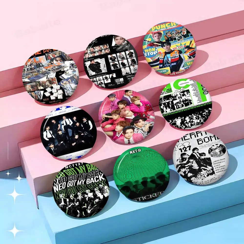 Kpop N-NCT 127 58mm Cute Anime Figure Icon Badge Handmade Tinplate Brooch for Backpack Clothes Chest Ornament Gifts
Kpop N-NCT 127 58mm Cute Anime Figure Icon Badge Handmade Tinplate Brooch for Backpack Clothes Chest Ornament Gifts