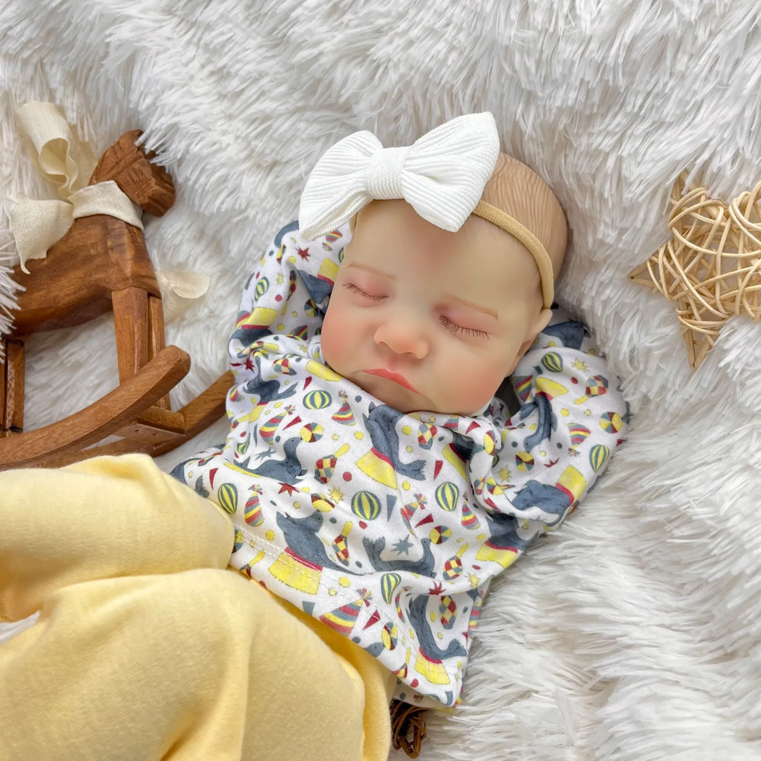 BZDOLL 19inch Realistic Asleep Reborn Baby Doll with Cloth Body 48cm 3D-Skin Doll Fashion Birthday Gift for Girls
BZDOLL 19inch Realistic Asleep Reborn Baby Doll with Cloth Body 48cm 3D-Skin Doll Fashion Birthday Gift for Girls