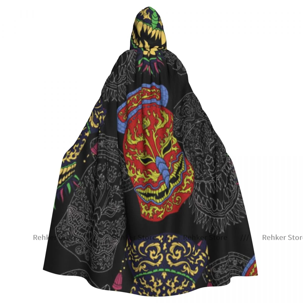 Этнические африканские и азиатские маски с капюшоном, плащ, пальто, костюм на Хэллоуин, косплей, костюм вампира, дьявола, конфетное платье
Этнические африканские и азиатские маски с капюшоном, плащ, пальто, костюм на Хэллоуин, косплей, костюм вампира, дьявола, конфетное платье
