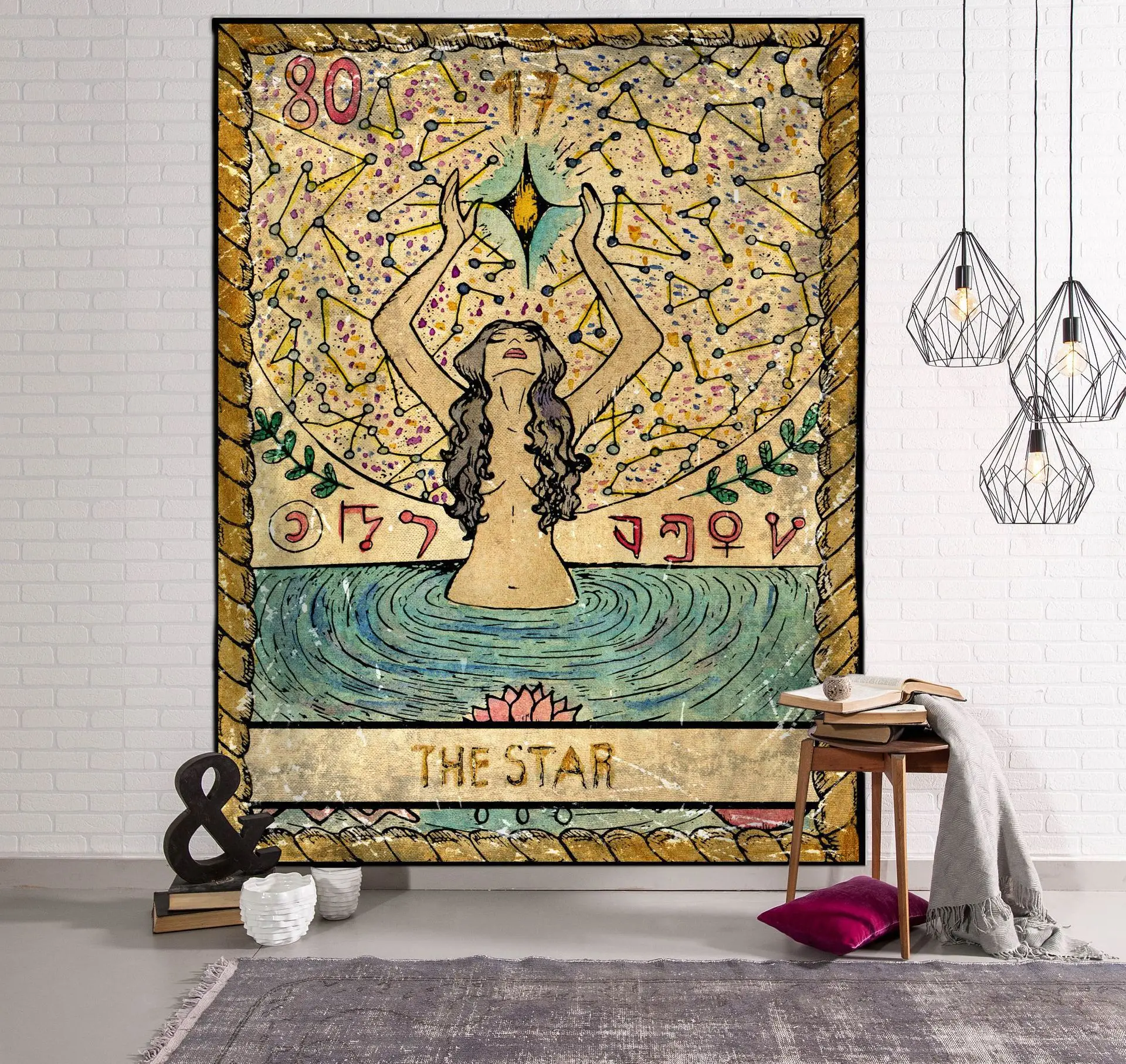 Witch Tarot Wall Tapestry Star Women Wall Hanging for Sofa Bed Living Room Psychedelic Aesthetic Home Decor Tapestry 150x200cm
Witch Tarot Wall Tapestry Star Women Wall Hanging for Sofa Bed Living Room Psychedelic Aesthetic Home Decor Tapestry 150x200cm