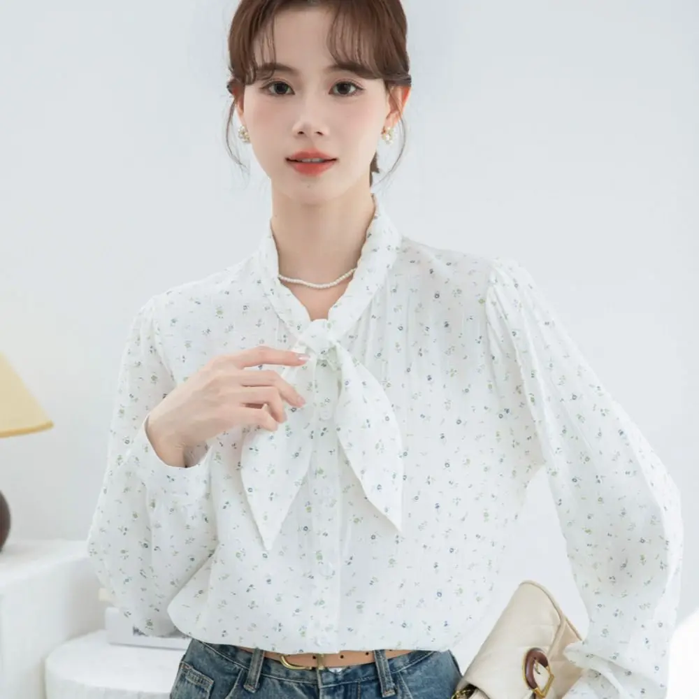 Comfortable Sweet Blouses for Women Bow Tie Thin Floral Baggy Shirts Loose Chic Girls Top Office
Comfortable Sweet Blouses for Women Bow Tie Thin Floral Baggy Shirts Loose Chic Girls Top Office