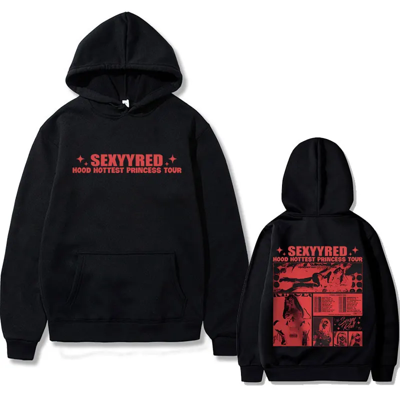 Rapper Sexyy Red Hood Hottest Princess Tour Hoodie Men Women Vintage Hip Hop Oversized Sweatshirt Male Fashion Hooded Tracksuit
Rapper Sexyy Red Hood Hottest Princess Tour Hoodie Men Women Vintage Hip Hop Oversized Sweatshirt Male Fashion Hooded Tracksuit
