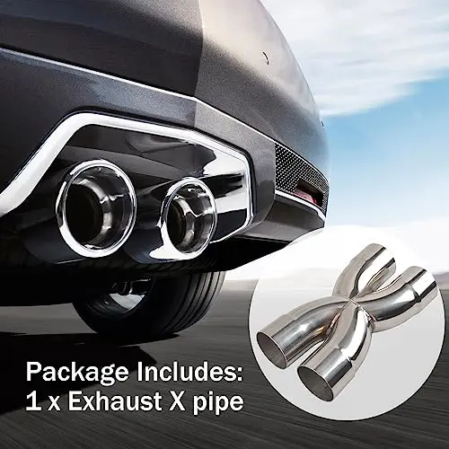 Polished Stainless Steel Exhaust X-Pipe With 3 Inch Inlet/Outlet And 12 Inch Length, Weld-On Crossover Muffler Tip
Polished Stainless Steel Exhaust X-Pipe With 3 Inch Inlet/Outlet And 12 Inch Length, Weld-On Crossover Muffler Tip