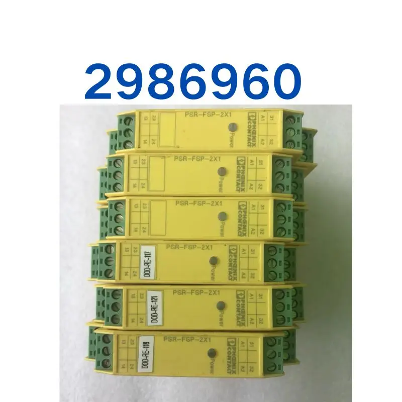 Б/у реле безопасности PSR-FSP-2X1 Dld. -No: 2986960 протестированная функция OK, не повреждена
Б/у реле безопасности PSR-FSP-2X1 Dld. -No: 2986960 протестированная функция OK, не повреждена