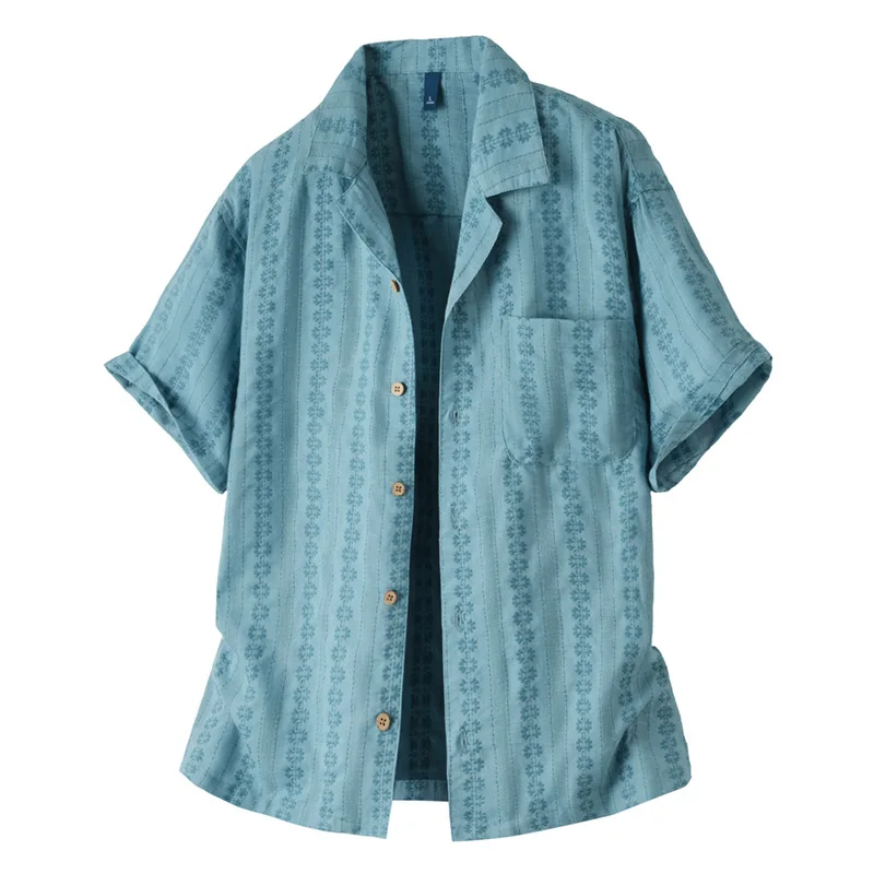 T252 Men Casual Short Sleeve Shirt Lightweight Loose Fit Summer Outdoor Daily Vacation Shirt for Gentlemen
T252 Men Casual Short Sleeve Shirt Lightweight Loose Fit Summer Outdoor Daily Vacation Shirt for Gentlemen