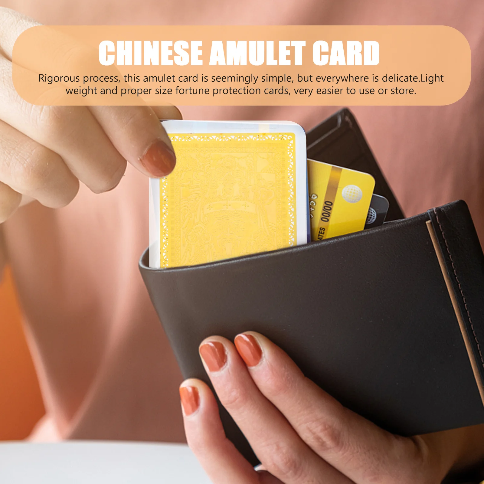 2Pcs Chinese Auspicious Amulet Card Religious Protection Fortune Success Delicate Safe Smooth Surface Amulet Card
2Pcs Chinese Auspicious Amulet Card Religious Protection Fortune Success Delicate Safe Smooth Surface Amulet Card