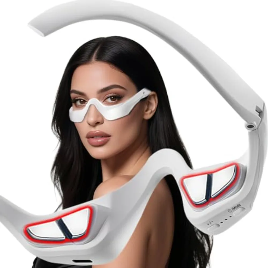 Under-Eye Red Light Therapy Device with Microcurren 3D Contour Eye Massager for Dark Circles Eye Bags and Wrinkles Rechargeable
Under-Eye Red Light Therapy Device with Microcurren 3D Contour Eye Massager for Dark Circles Eye Bags and Wrinkles Rechargeable