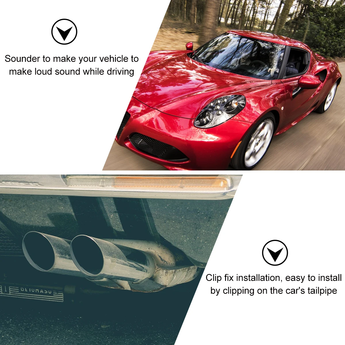 2PCS Whistle Sound Simulator Tailpipe Refit Roar Maker Exhaust Pipe whistle Car Modification Durable Easy Install Most
2PCS Whistle Sound Simulator Tailpipe Refit Roar Maker Exhaust Pipe whistle Car Modification Durable Easy Install Most