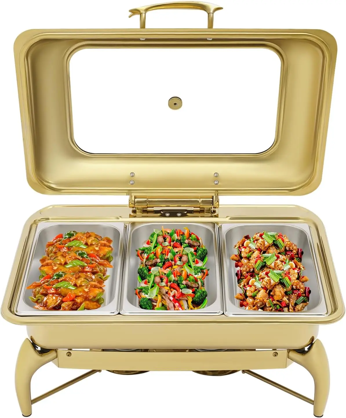 Шведский стол из нержавеющей стали мощностью 9,5 карата, 3-х отделений и наборы подогрева шведского стола с видимой крышкой для вечеринок, буфетов,
Шведский стол из нержавеющей стали мощностью 9,5 карата, 3-х отделений и наборы подогрева шведского стола с видимой крышкой для вечеринок, буфетов,