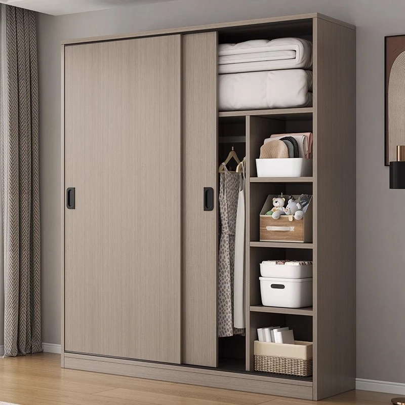 Wardrobe household bedroom sliding door simple assembly cabinet small apartment strong rental house children's wardrobe
Wardrobe household bedroom sliding door simple assembly cabinet small apartment strong rental house children's wardrobe