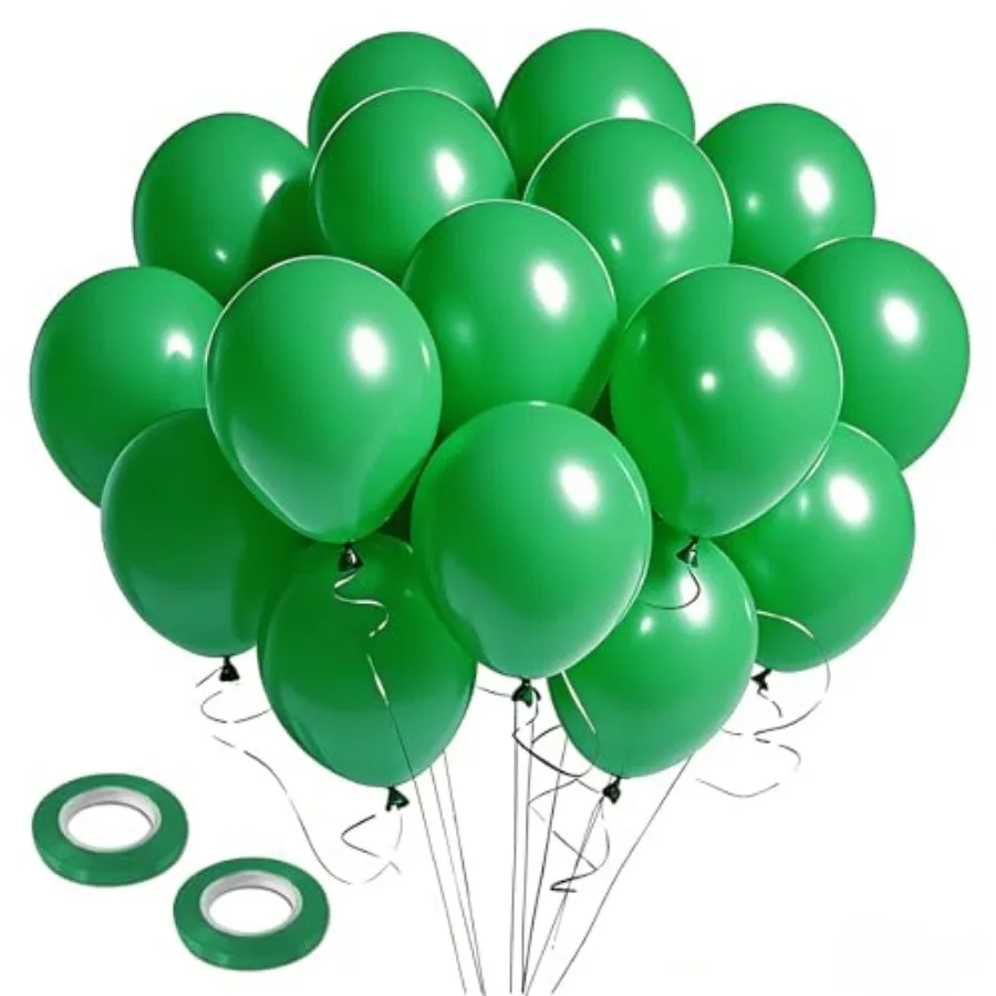 Balloons 12 inch, 100pcs Ballons with Ribbons Latex Party Balloons for St. Patrick's Day, Baby Shower, Jungle Forest Themed, Fo
Balloons 12 inch, 100pcs Ballons with Ribbons Latex Party Balloons for St. Patrick's Day, Baby Shower, Jungle Forest Themed, Fo