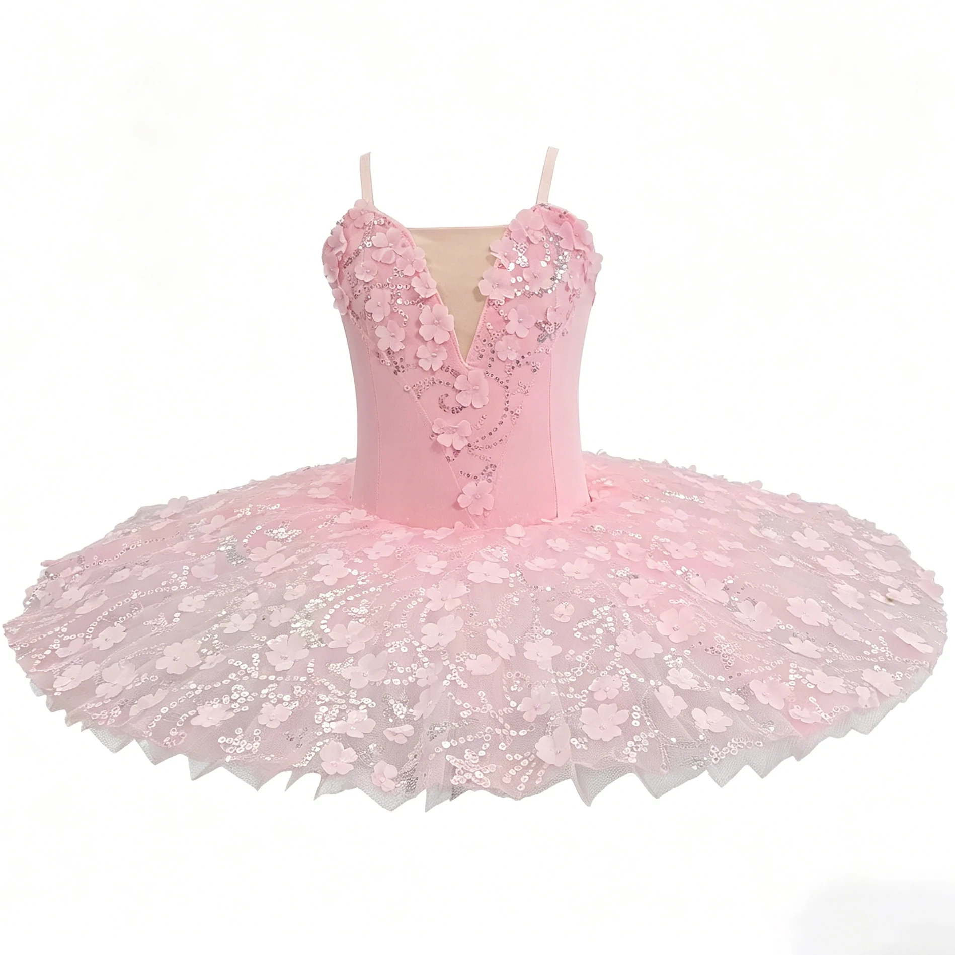 Classical Platter Tutu Ballet Dress Slip Short Flower Sequins Splice Ballerina Party Dress Children Girl Ballet Dance Costumes
Classical Platter Tutu Ballet Dress Slip Short Flower Sequins Splice Ballerina Party Dress Children Girl Ballet Dance Costumes